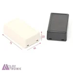 باکس پلاستیکی الکترونیکی رومیزی مدل ABD117-A1 با ابعاد 23×41×71 میلی متر