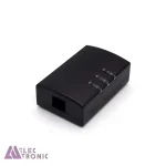 باکس رومیزی پلاستیکی دارای چراغ نشانگر LED مدل ABD190 با ابعاد 24×45×70 میلی متر