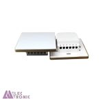 باکس کلید هوشمند سفید بدون آیکون با فریم آلومینیومی S904-A1 Alu با ابعاد 35×86×86 میلی متر