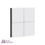 باکس کلید هوشمند مکانیکی چهار پل سفید مدل S914-A1P4 با ابعاد 40×86×86 میلی متر