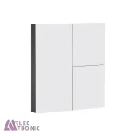 باکس کلید هوشمند مکانیکی سه پل سفید مدل S914-A1P3 با ابعاد 40×86×86 میلی متر