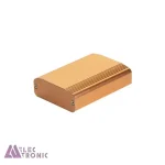 جعبه آلومینیومی تجهیزات کنترل صنعتی طلایی ABL403-G با ابعاد 22.4×61×80 میلی متر