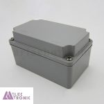 جعبه ضدآب الکترونیکی آلومینیوم دایکست AW610-A1 با ابعاد 73×82×132 میلی متر