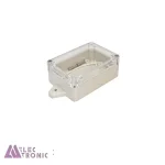 جعبه ضدآب الکترونیکی شفاف مدل ABW201-A1TM با ابعاد 33×55×85 میلی متر