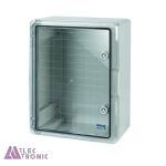 جعبه ضدآب تابلویی شفاف توزیع برق TW703-A1T با ابعاد 170×300×400 میلی متر