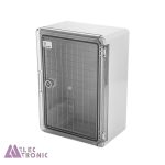 جعبه ضدآب تابلویی قفل دار شفاف TW702-A1T با ابعاد 150×250×350 میلی متر