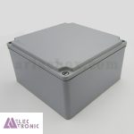 جعبه ضدآب فلزی آلومینیومی مربعی AW603-A1 با ابعاد 90×164×164 میلی متر