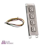 کیپد استیل 4×1 جهتدار سمت چپ مدل ST 1×4-FL با ابعاد 33×120 میلی متر