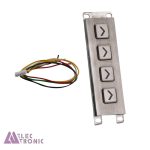 کیپد استیل 4×1 جهتدار سمت راست مدل ST 1×4-FR با ابعاد 33×120 میلی متر