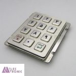 کیپد استیل 4×3 فارسی سفارشی مدل ST 3×4-FS با ابعاد 100×92 میلی متر