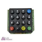 کیپد پلاستیکی 4×4 گرد فارسی مدل PC9 با ابعاد 78×83 میلی متر