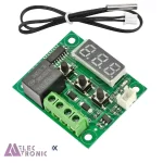 ماژول ترموستات دیجیتال XH-W1209 دارای نمایشگر و کلید کنترلی