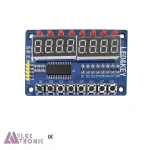 ماژول سون سگمنت ۸ رقمی TM1638 با ۸ کلید و ۸ LED