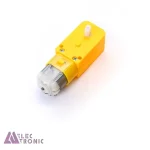 موتور گیربکس دار چینی پلاستیکی زرد تک شفت 1:48 250RPM